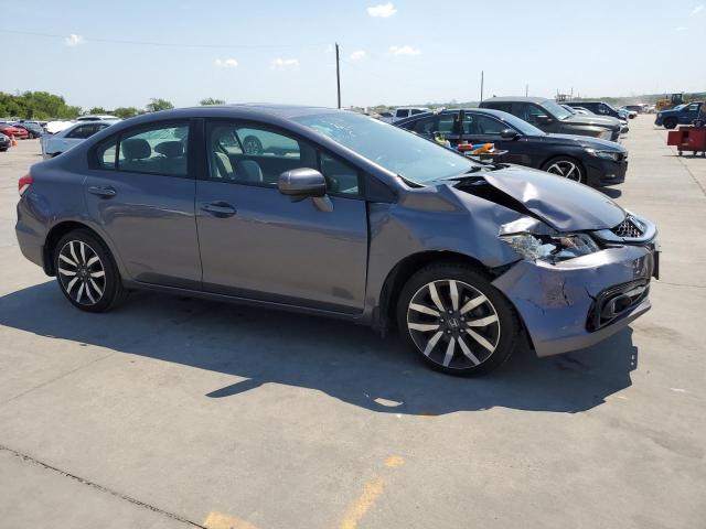 2HGFB2F96FH509277 - 2015 HONDA CIVIC EXL ნაცრისფერი ფოტო 4