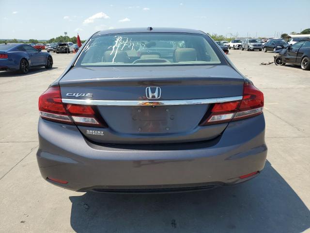 2HGFB2F96FH509277 - 2015 HONDA CIVIC EXL ნაცრისფერი ფოტო 6