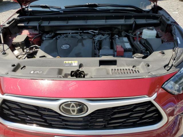 5TDGZRBH7LS036913 - 2020 TOYOTA HIGHLANDER XLE RED photo 12