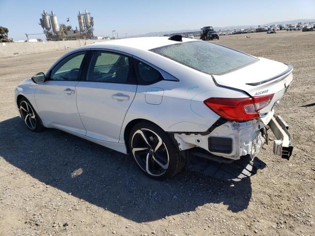 1HGCV3F21NA011827 - 2022 HONDA ACCORD HYBRID SPORT WHITE photo 2