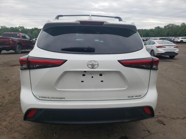 5TDGZRBH0NS589020 - 2022 TOYOTA HIGHLANDER XLE Սպիտակ լուսանկար 6