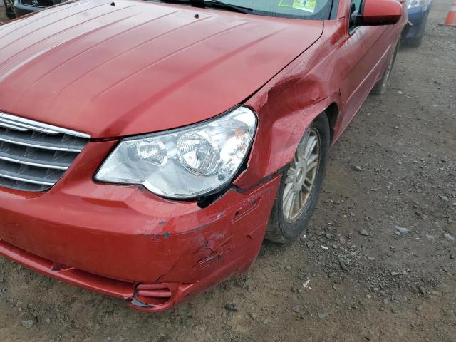 1C3LC56K17N530229 - 2007 CHRYSLER SEBRING TOURING RED photo 9