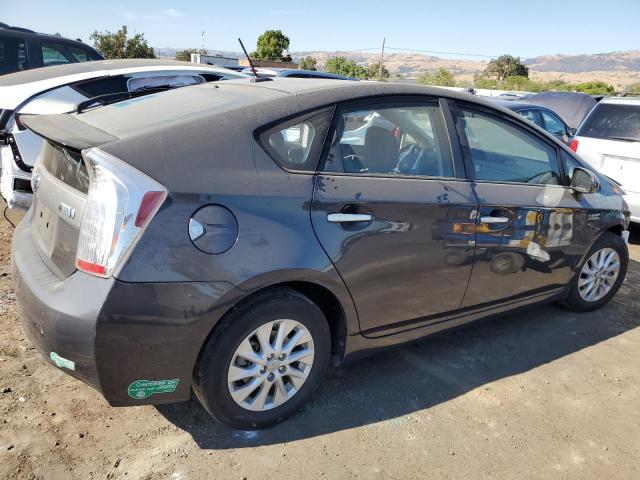 JTDKN3DP8D3041483 - 2013 TOYOTA PRIUS PLUG GRAY photo 3