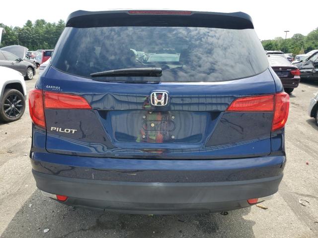 5FNYF5H14GB031811 - 2016 HONDA PILOT LX BLUE photo 6