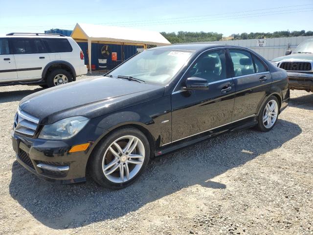 WDDGF4HBXCA713731 - 2012 MERCEDES-BENZ C 250 BLACK photo 1