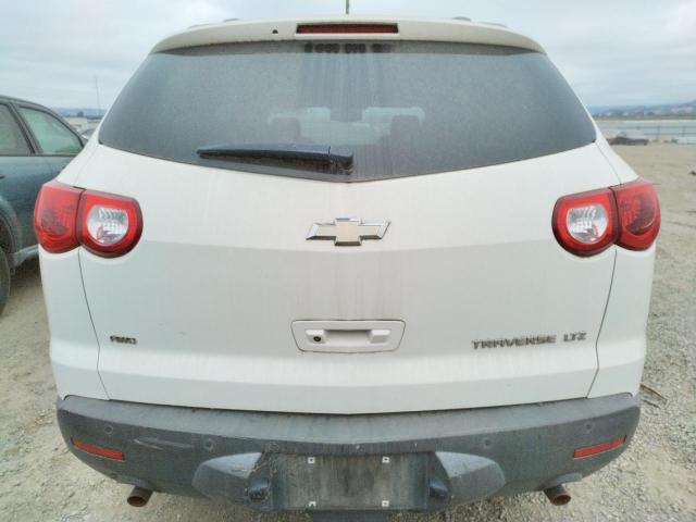 1GNKVLED3BJ256757 - 2011 CHEVROLET TRAVERSE LTZ WHITE photo 6