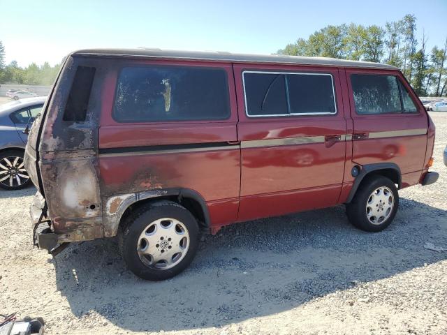 WV2YB0254HH102423 - 1987 VOLKSWAGEN VANAGON BUS RED photo 3