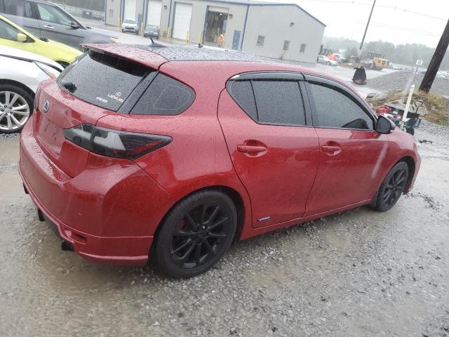 JTHKD5BH1D2155193 - 2013 LEXUS CT 200 RED photo 3