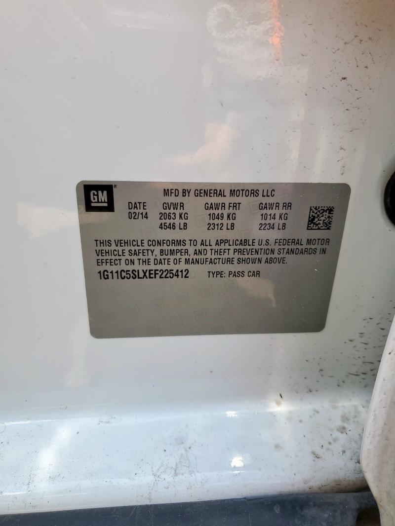 1G11C5SLXEF225412 - 2014 CHEVROLET MALIBU 1LT 白色 照片 13