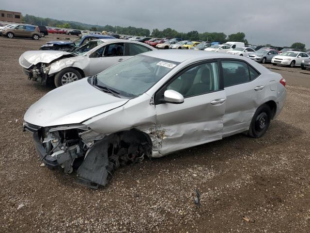 2T1BURHE4EC200538 - 2014 TOYOTA COROLLA L SILVER photo 1