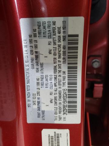 3MZBPBEY5NM302416 - 2022 MAZDA 3 PREMIUM PLUS RED photo 12