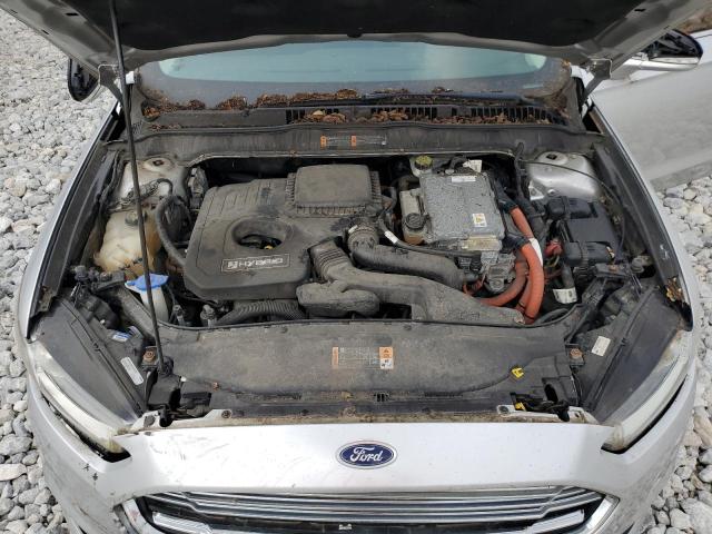 3FA6P0LU4ER218069 - 2014 FORD FUSION SE HYBRID SILVER photo 11