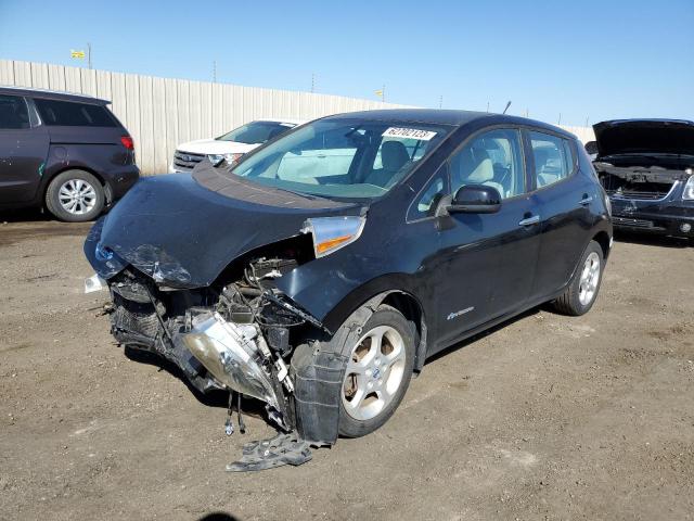 1N4AZ0CP7DC411974 - 2013 NISSAN LEAF S BLACK photo 1