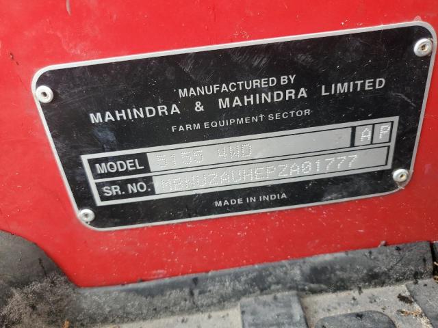 MBNUZAUHEPZA01777 - 2024 MAHINDRA AND MAHINDRA UNKNOWN RED photo 10