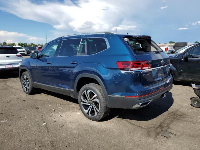 1V2TR2CA4MC585607 - 2021 VOLKSWAGEN ATLAS SEL PREMIUM BLUE photo 2