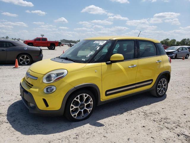 ZFBCFADH2EZ018765 - 2014 FIAT 500L TREKKING YELLOW photo 1