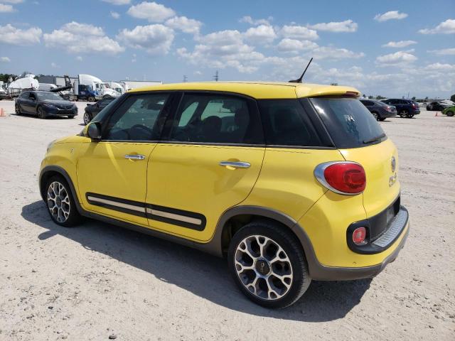 ZFBCFADH2EZ018765 - 2014 FIAT 500L TREKKING YELLOW photo 2