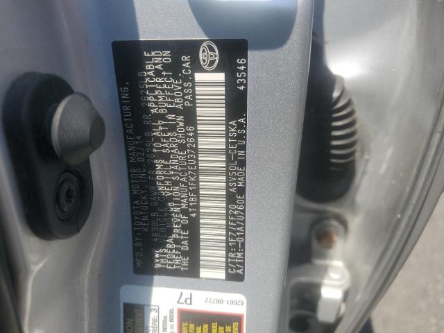 4T1BF1FK7EU372646 - 2014 TOYOTA CAMRY L Silber Foto 12