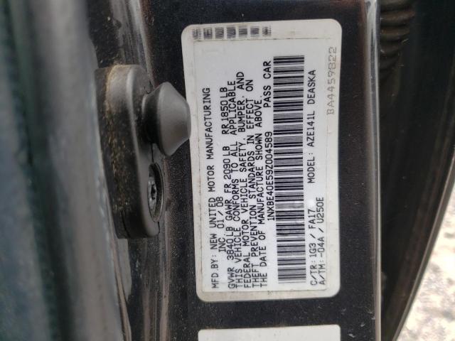 1NXBE40E59Z004589 - 2009 TOYOTA COROLLA XRS CHARCOAL photo 12