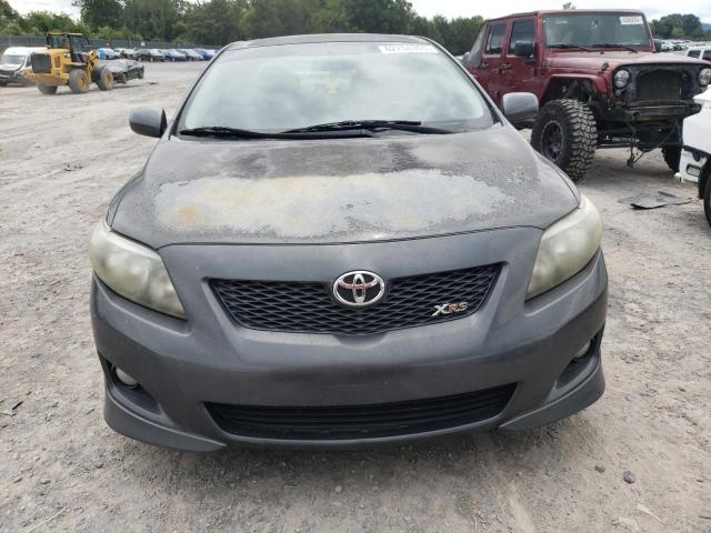 1NXBE40E59Z004589 - 2009 TOYOTA COROLLA XRS CHARCOAL photo 5