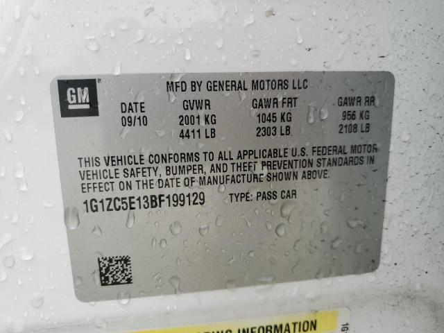 1G1ZC5E13BF199129 - 2011 CHEVROLET MALIBU 1LT 白色 照片 13