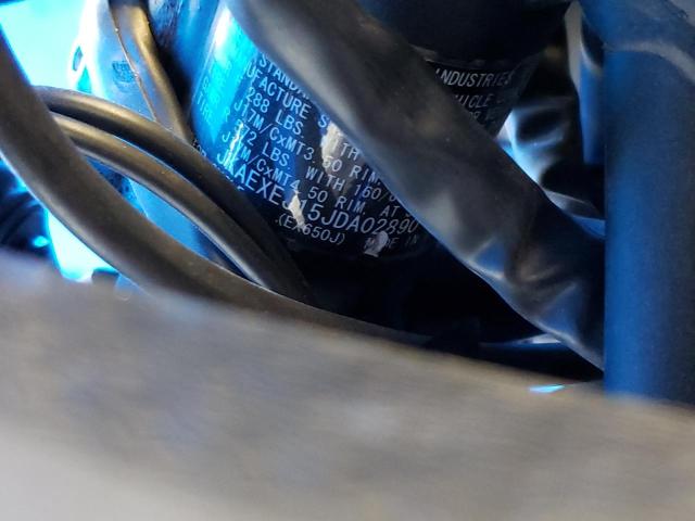 JKAEXEJ15JDA02890 - 2018 KAWASAKI EX650 J ლურჯი ფოტო 10