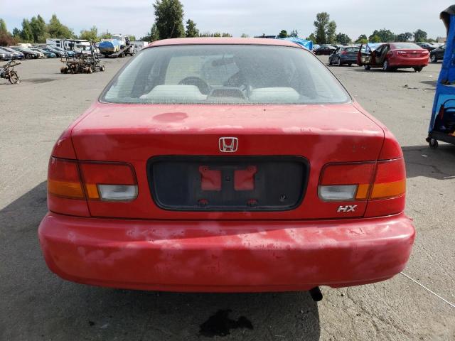 1HGEJ7224VL096572 - 1997 HONDA CIVIC HX RED photo 6