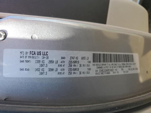 2C4RC1EG4KR574832 - 2019 CHRYSLER PACIFICA TOURING L PLUS SILVER photo 13