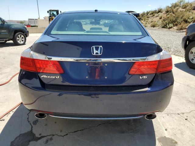 1HGCR3F80EA028076 - 2014 HONDA ACCORD EXL BLUE photo 6