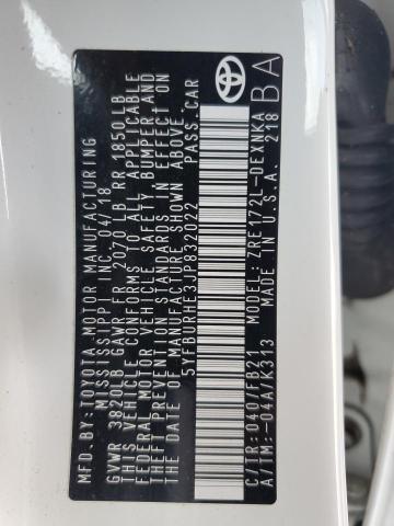 5YFBURHE3JP832022 - 2018 TOYOTA COROLLA L Ağ foto 13