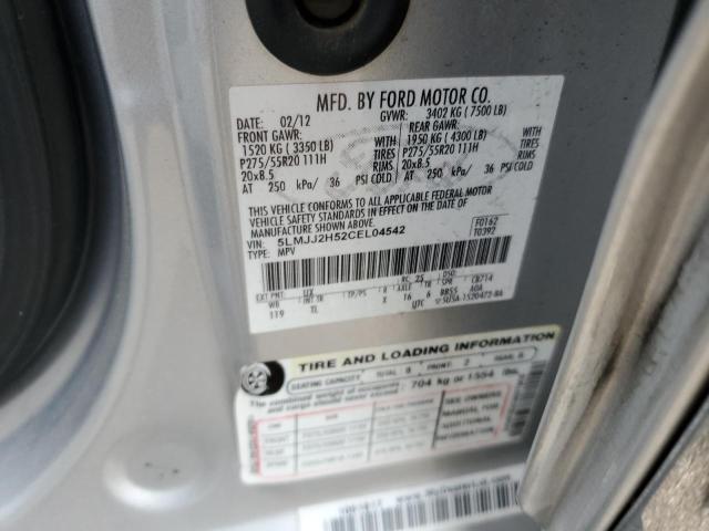 5LMJJ2H52CEL04542 - 2012 LINCOLN NAVIGATOR SILVER photo 13