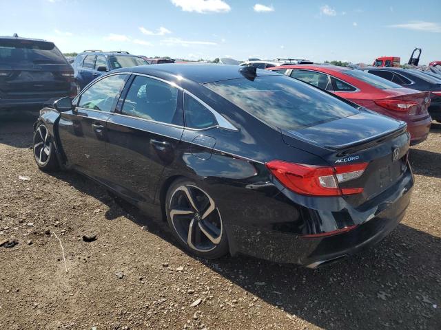 1HGCV1F38KA074593 - 2019 HONDA ACCORD SPORT أسود صورة 2