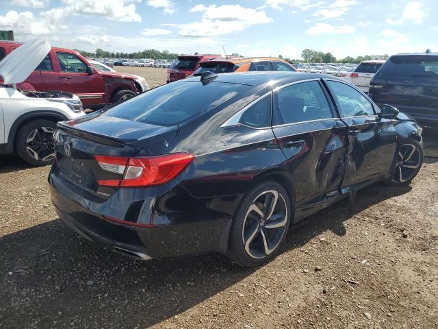 1HGCV1F38KA074593 - 2019 HONDA ACCORD SPORT أسود صورة 3
