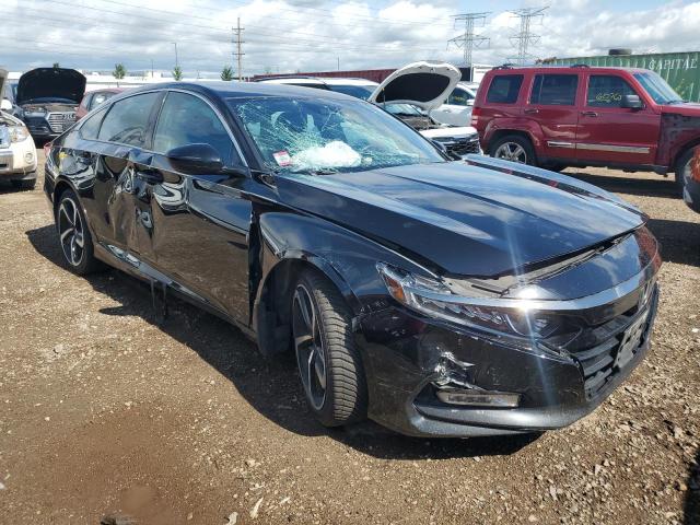 1HGCV1F38KA074593 - 2019 HONDA ACCORD SPORT أسود صورة 4
