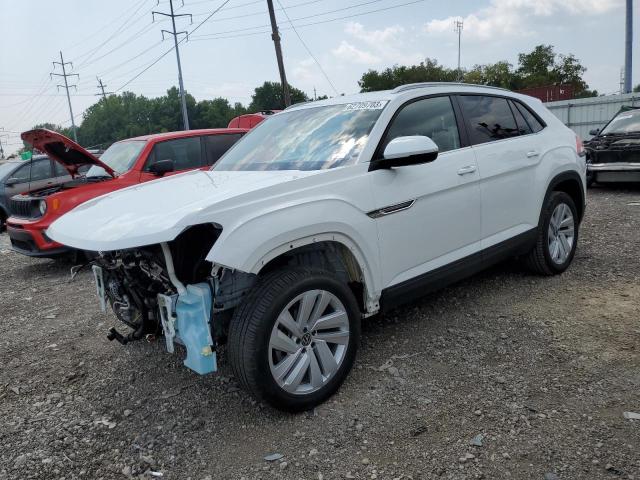 1V2JE2CA4MC234554 - 2021 VOLKSWAGEN ATLAS CROS SE WHITE photo 1