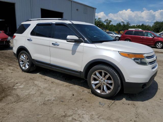 1FM5K7F83DGB81934 - 2013 FORD EXPLORER LIMITED WHITE photo 4