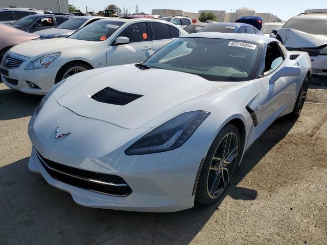 1G1YB2D70K5109072 - 2019 CHEVROLET CORVETTE STINGRAY 1LT WHITE photo 1