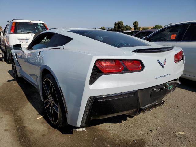 1G1YB2D70K5109072 - 2019 CHEVROLET CORVETTE STINGRAY 1LT WHITE photo 2