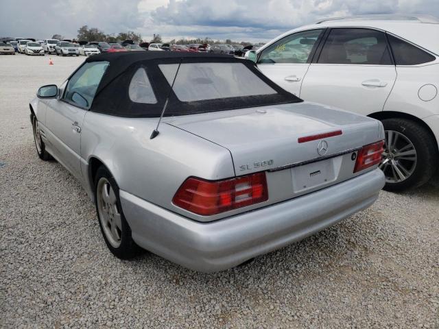 WDBFA68F41F195892 - 2001 MERCEDES-BENZ SL 500 SILVER photo 3