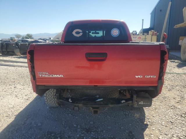 5TELU42N37Z395075 - 2007 TOYOTA TACOMA DOUBLE CAB 红色 照片 6