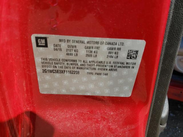 2G1WC5E3XF1162208 - 2015 CHEVROLET IMPALA LIM LTZ RED photo 10