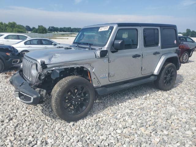 1C4JJXP63MW698613 - 2021 JEEP WRANGLER U SAHARA 4XE SILVER photo 1