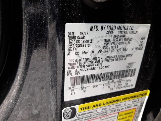 5LMJJ2J58DEL00197 - 2013 LINCOLN NAVIGATOR შავი ფოტო 13