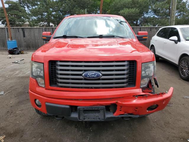 1FTFW1EF4CKE21949 - 2012 FORD F150 SUPERCREW RED photo 5