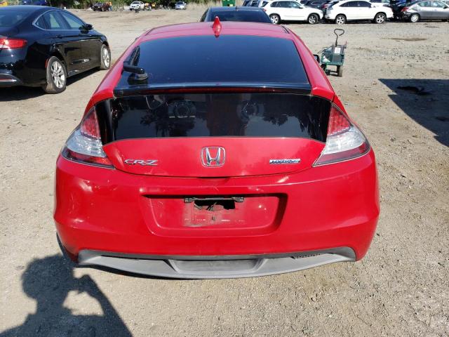 JHMZF1C6XBS014179 - 2011 HONDA CR-Z EX RED photo 6