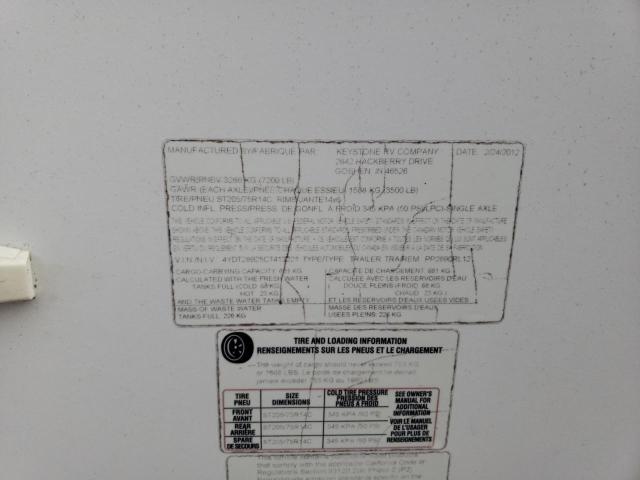 4YDT28925CT413221 - 2012 KEYSTONE PASSPORT 白色 照片 10