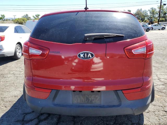 KNDPB3A21C7320319 - 2012 KIA SPORTAGE BASE RED photo 6