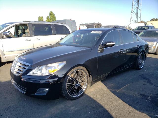 KMHGC46E19U022137 - 2009 HYUNDAI GENESIS 3.8L BLACK photo 1