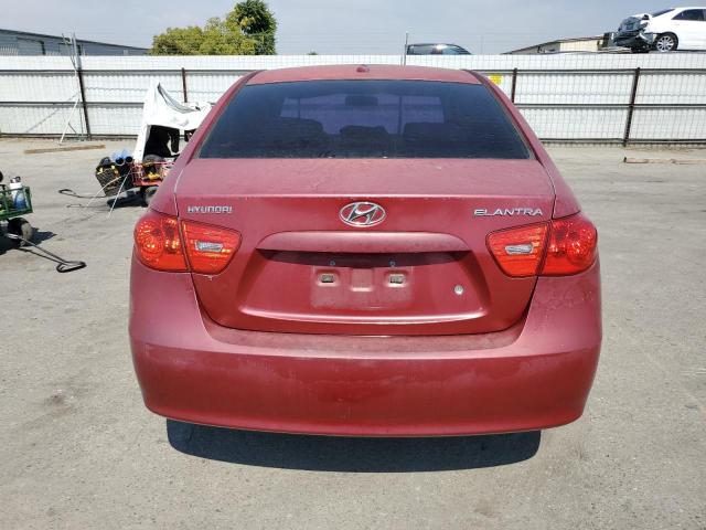 KMHDU46D27U194326 - 2007 HYUNDAI ELANTRA GLS RED photo 6