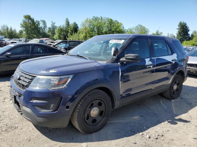 1FM5K8AR4HGC07873 - 2017 FORD EXPLORER POLICE INTERCEPTOR BLUE photo 1